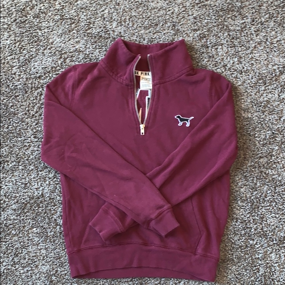 Pink quarter zip up jacket